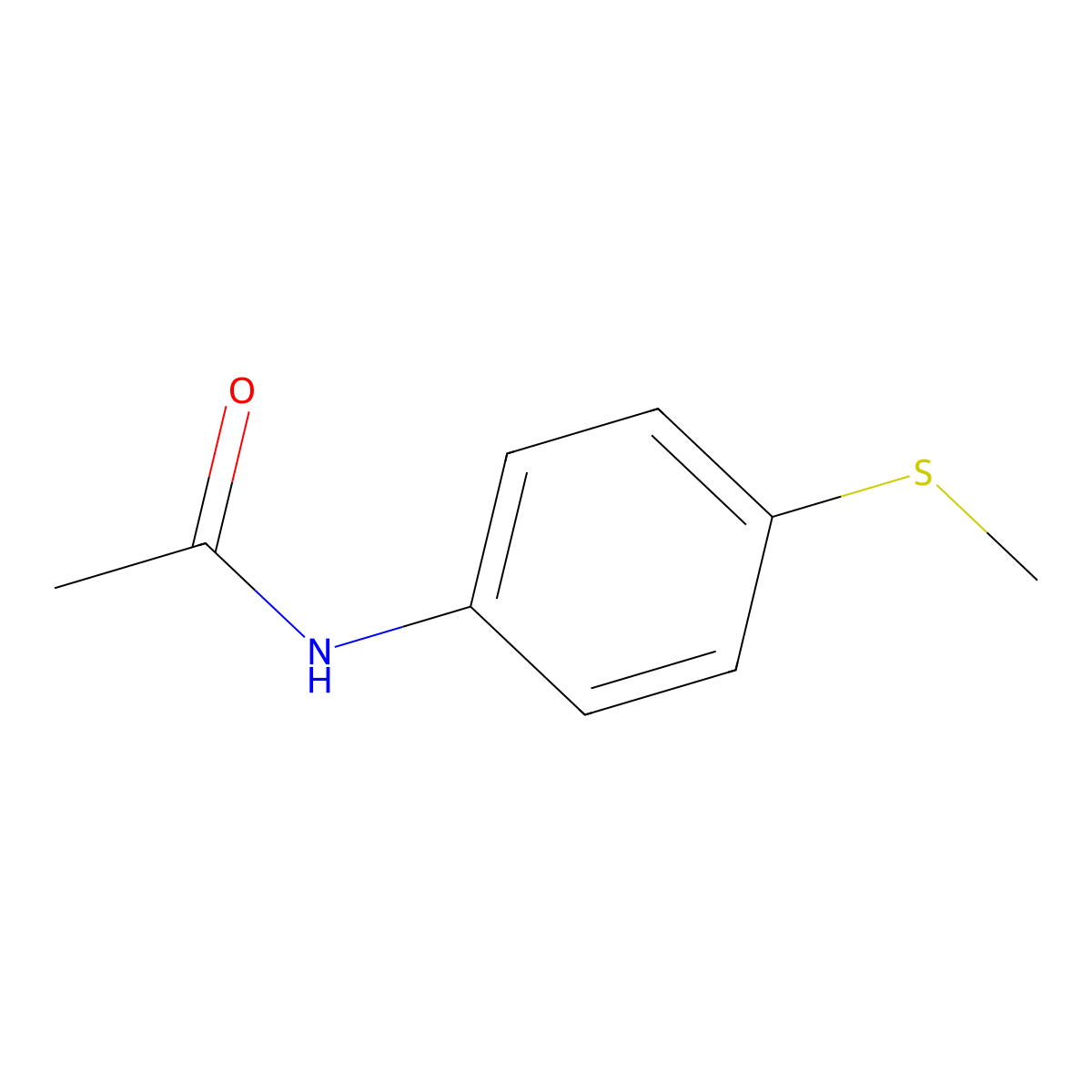 4'-(Methylthio)acetanilide molecular structure, CAS 10352-44-0