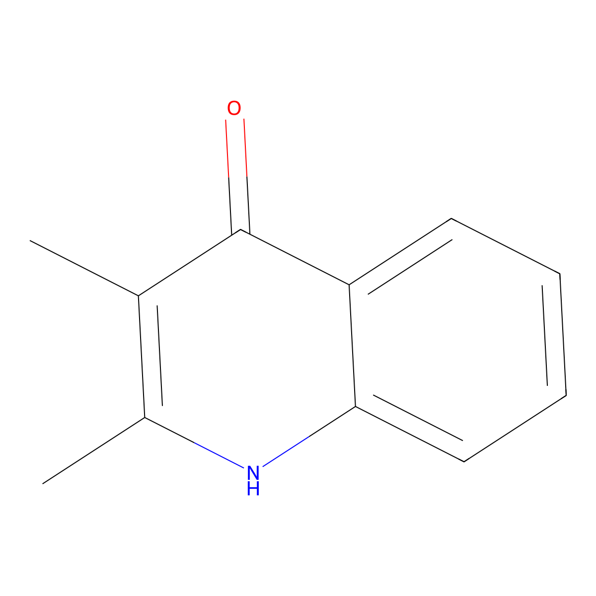 2,3-Dimethylquinolin-4-OL molecular structure, CAS 10352-60-0