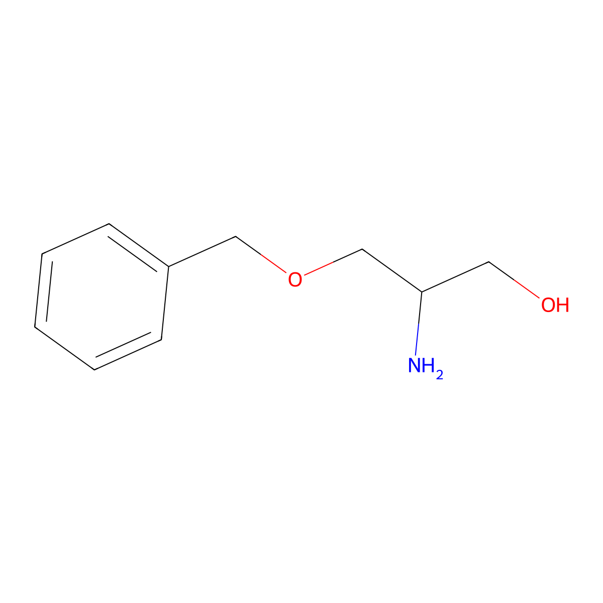 2-Amino-3-(phenylmethoxy)-1-propanol molecular structure, CAS 103521-91-1