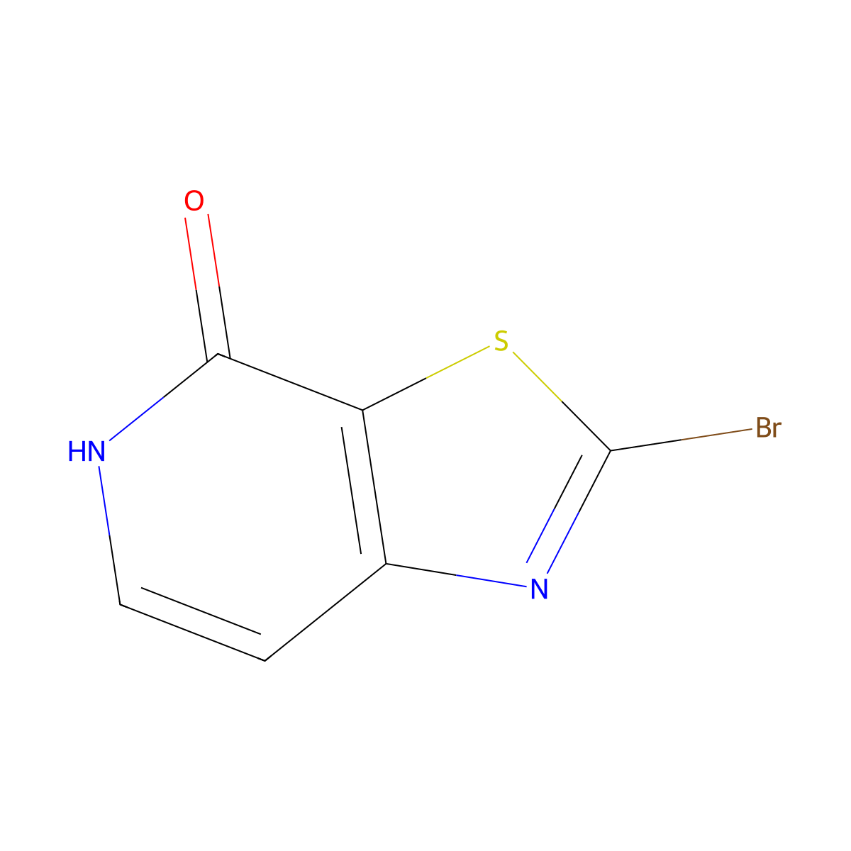 2-Bromothiazolo[5,4-c]pyridin-4(5H)-one molecular structure, CAS 1035219-80-7