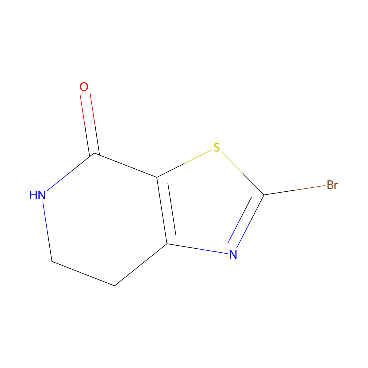 2-Bromo-6,7-dihydrothiazolo[5,4-c]pyridin-4(5H)-one molecular structure, CAS 1035219-96-5