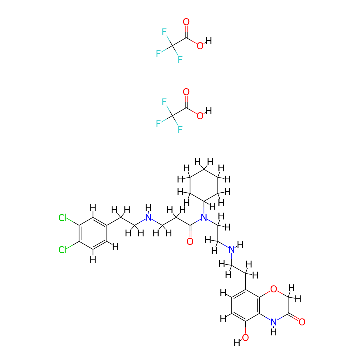 AZ505 ditrifluoroacetate molecular structure, CAS 1035227-44-1