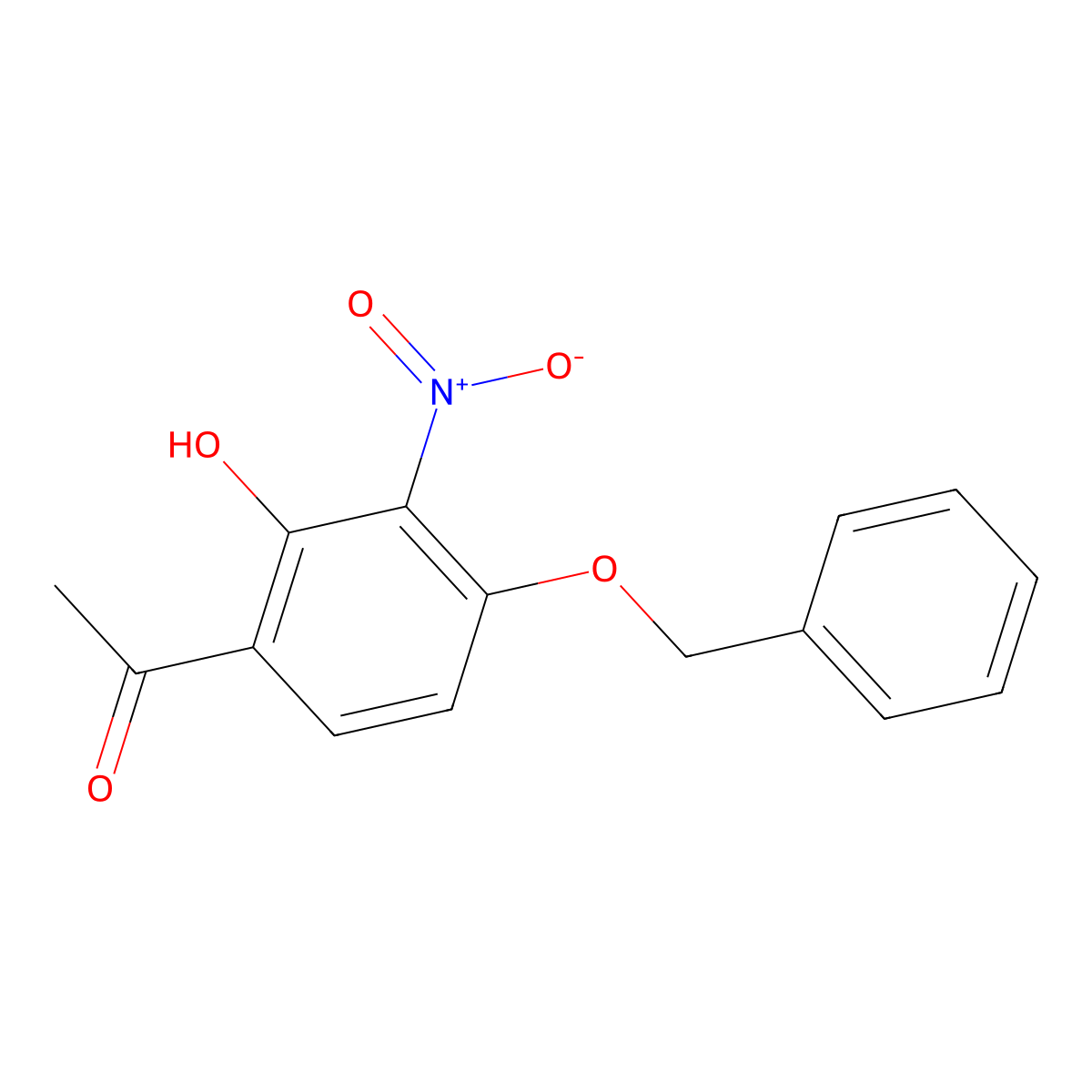 1-(4-(Benzyloxy)-2-hydroxy-3-nitrophenyl)ethanone molecular structure, CAS 1035229-31-2