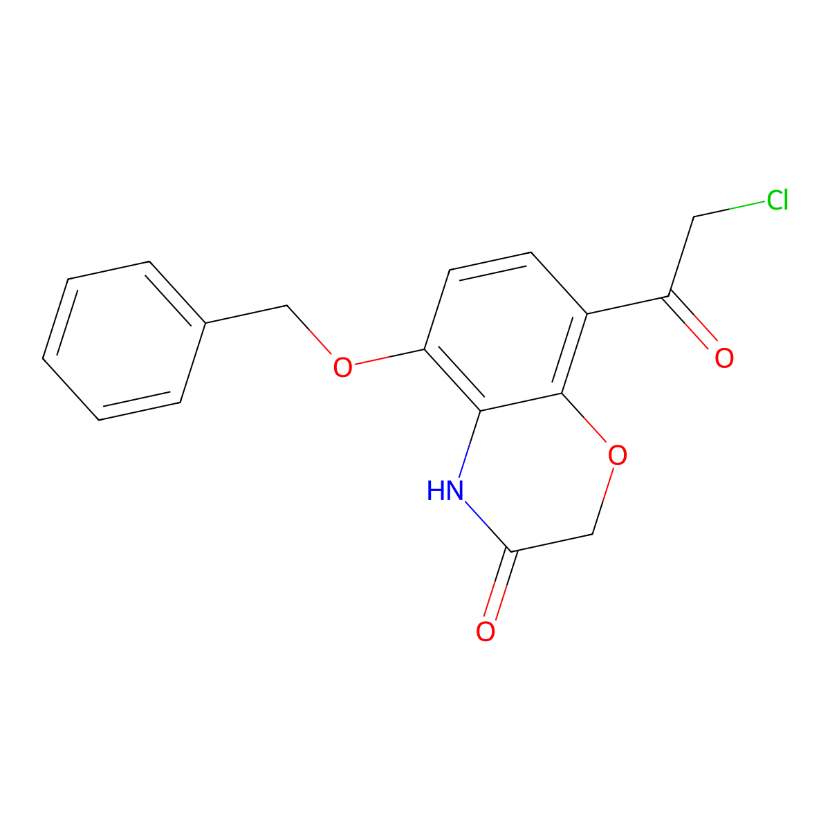 5-(Benzyloxy)-8-(2-chloroacetyl)-2H-benzo[b][1,4]oxazin-3(4H)-one molecular structure, CAS 1035229-33-4