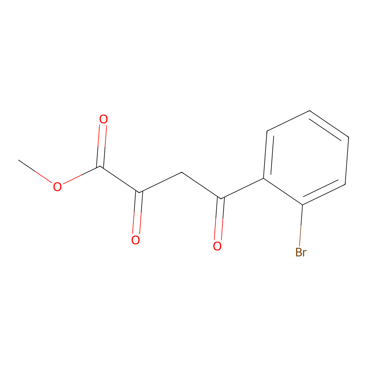 Methyl 4-(2-bromophenyl)-2,4-dioxobutanoate molecular structure, CAS 1035235-10-9