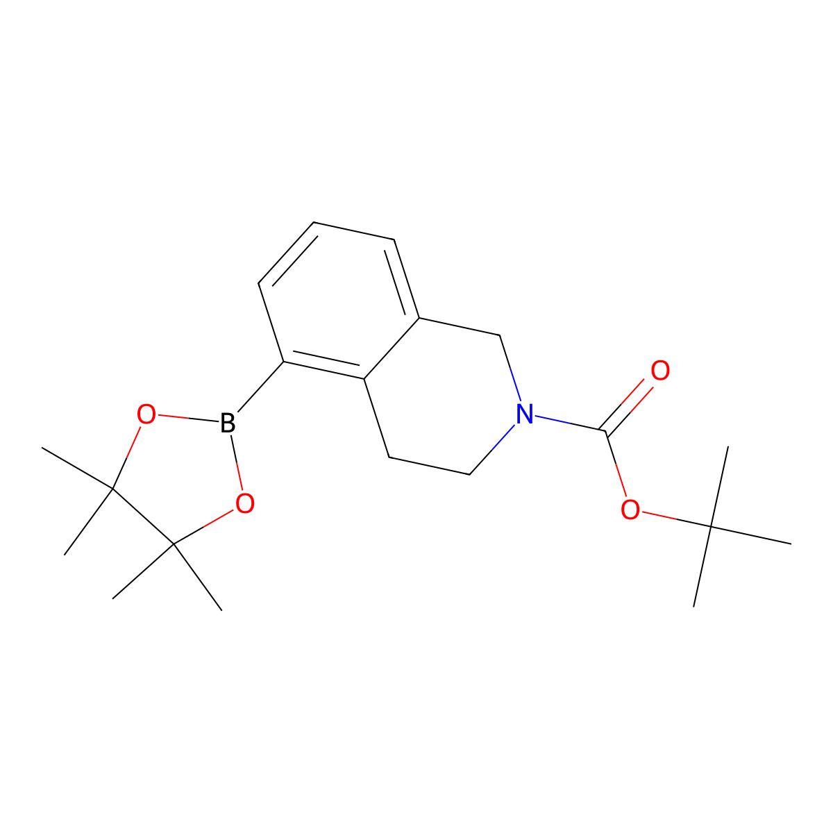tert-Butyl 5-(4,4,5,5-tetramethyl-1,3,2-dioxaborolan-2-yl)-3,4-dihydroisoquinoline-2(1H)-carboxylate molecular structure, CAS 1035235-26-7
