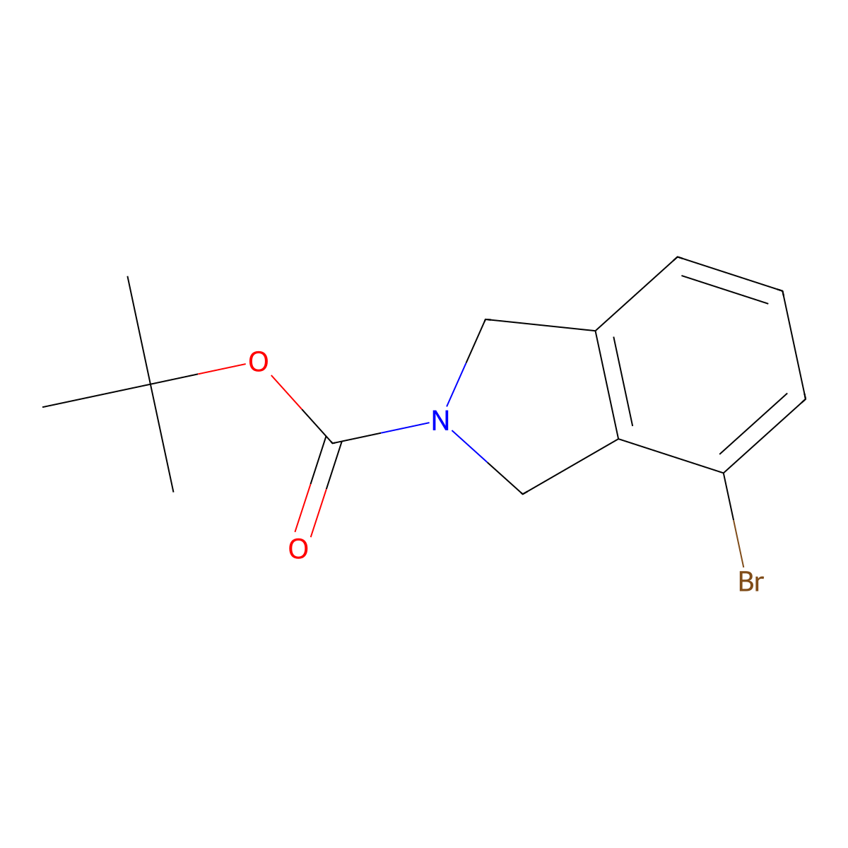 tert-butyl 4-bromo-2,3-dihydro-1H-isoindole-2-carboxylate molecular structure, CAS 1035235-27-8