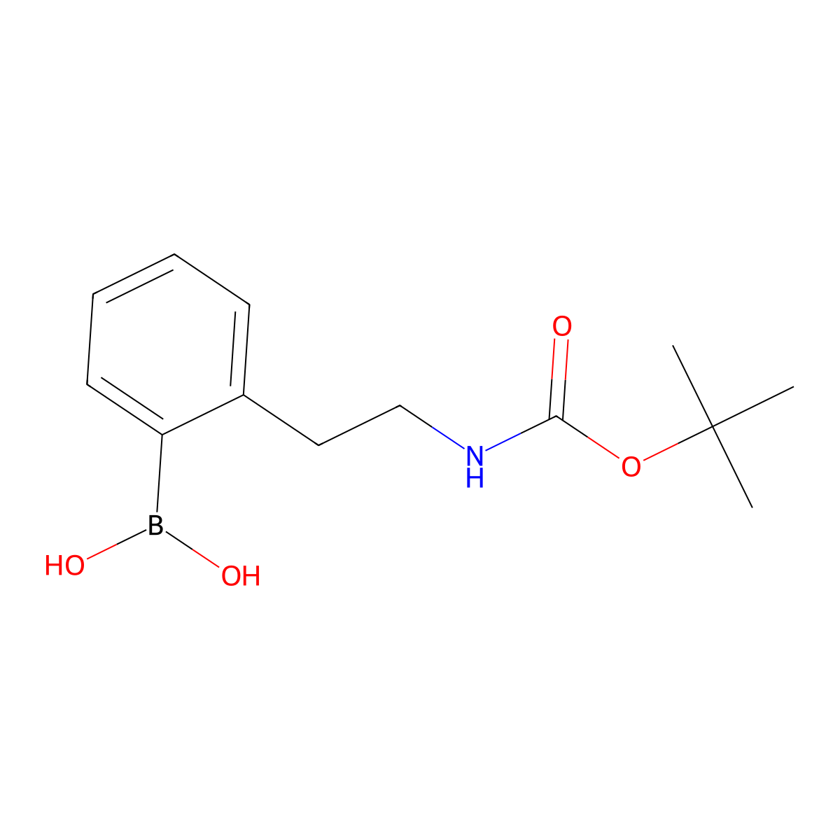 2-(2-(Tert-Butoxycarbonylamino)ethyl)phenylboronic acid molecular structure, CAS 1035235-32-5