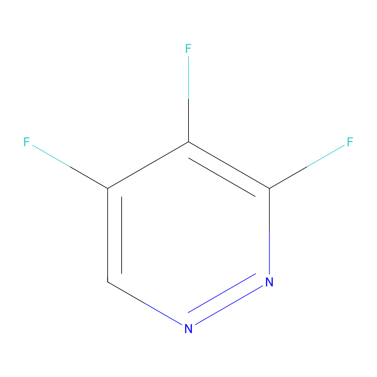 3,4,5-Trifluoropyridazine molecular structure, CAS 103526-69-8