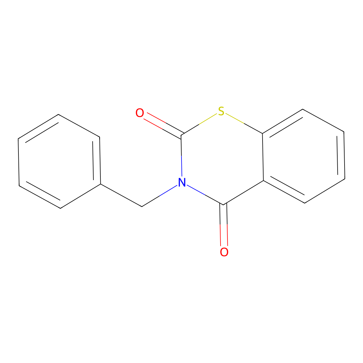 3-Benzyl-1,3-benzothiazine-2,4-dione molecular structure, CAS 10353-44-3