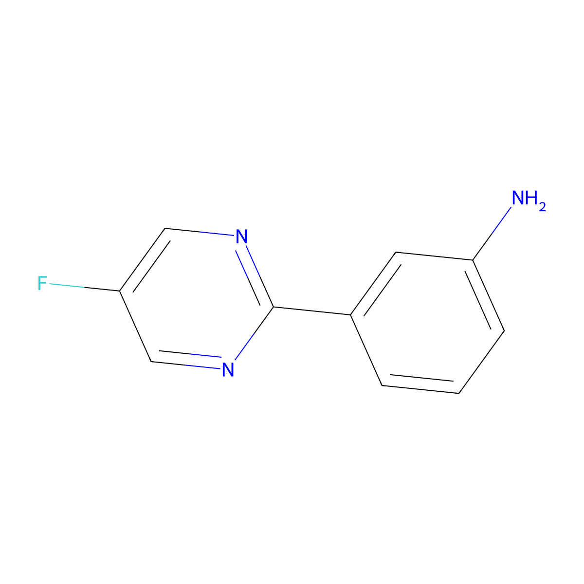 3-(5-Fluoropyrimidin-2-yl)aniline molecular structure, CAS 1035345-86-8