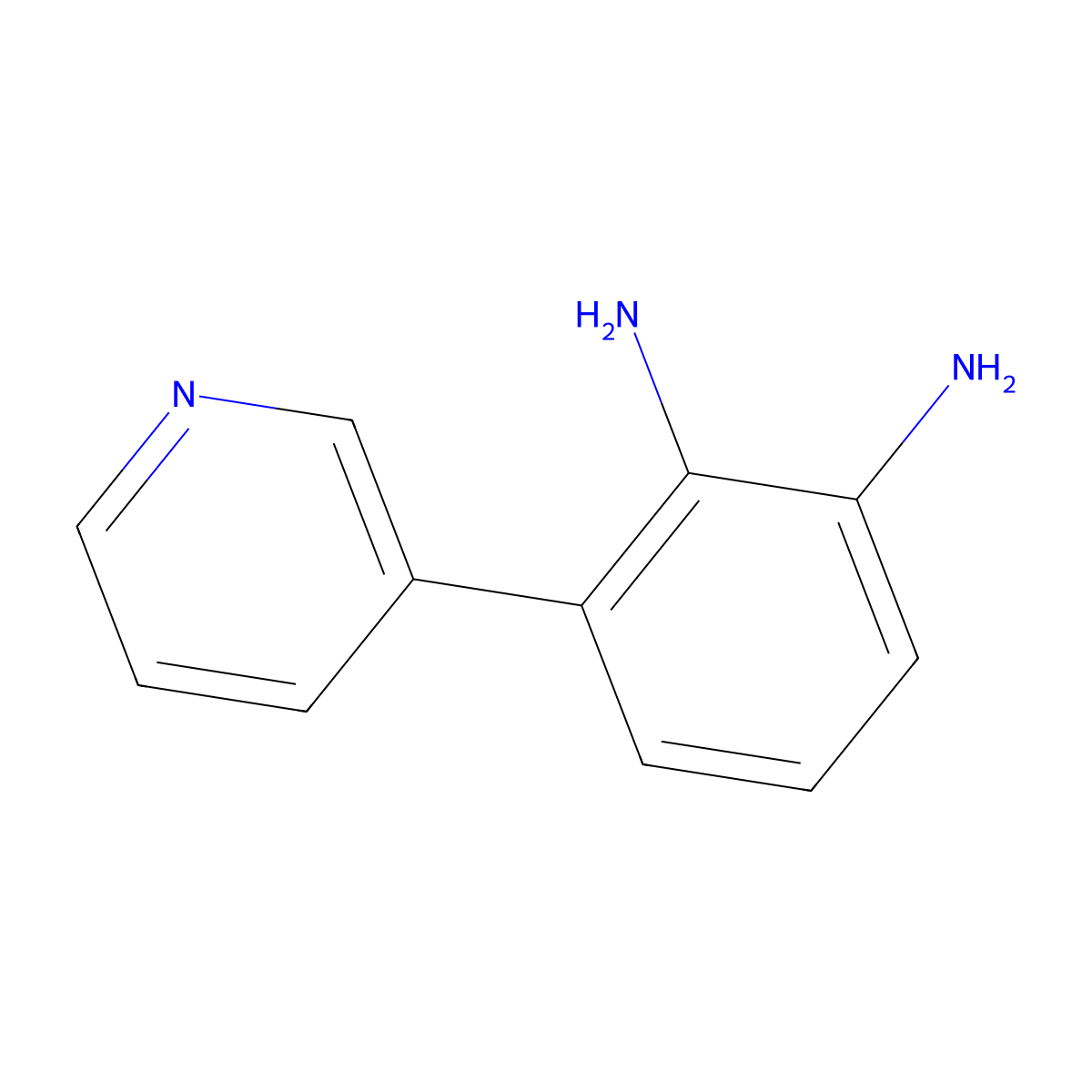 3-Pyridin-3-ylbenzene-1,2-diamine molecular structure, CAS 1035389-99-1
