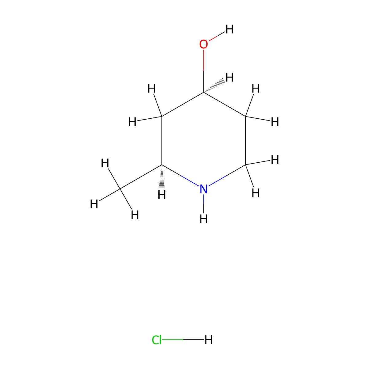 (2S,4S)-2-methylpiperidin-4-ol hydrochloride molecular structure, CAS 103539-63-5