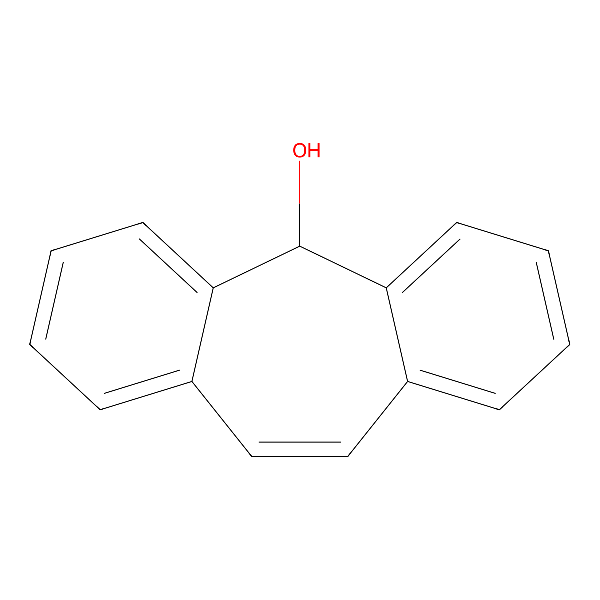 Dibenzosuberenol molecular structure, CAS 10354-00-4