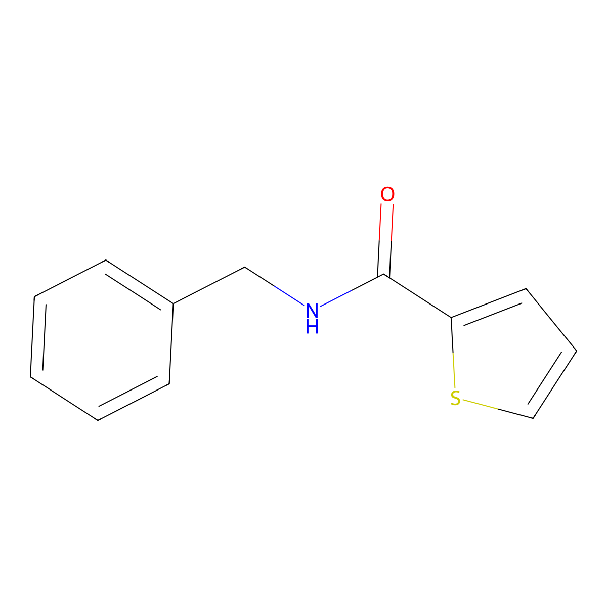 N-benzylthiophene-2-carboxamide molecular structure, CAS 10354-43-5