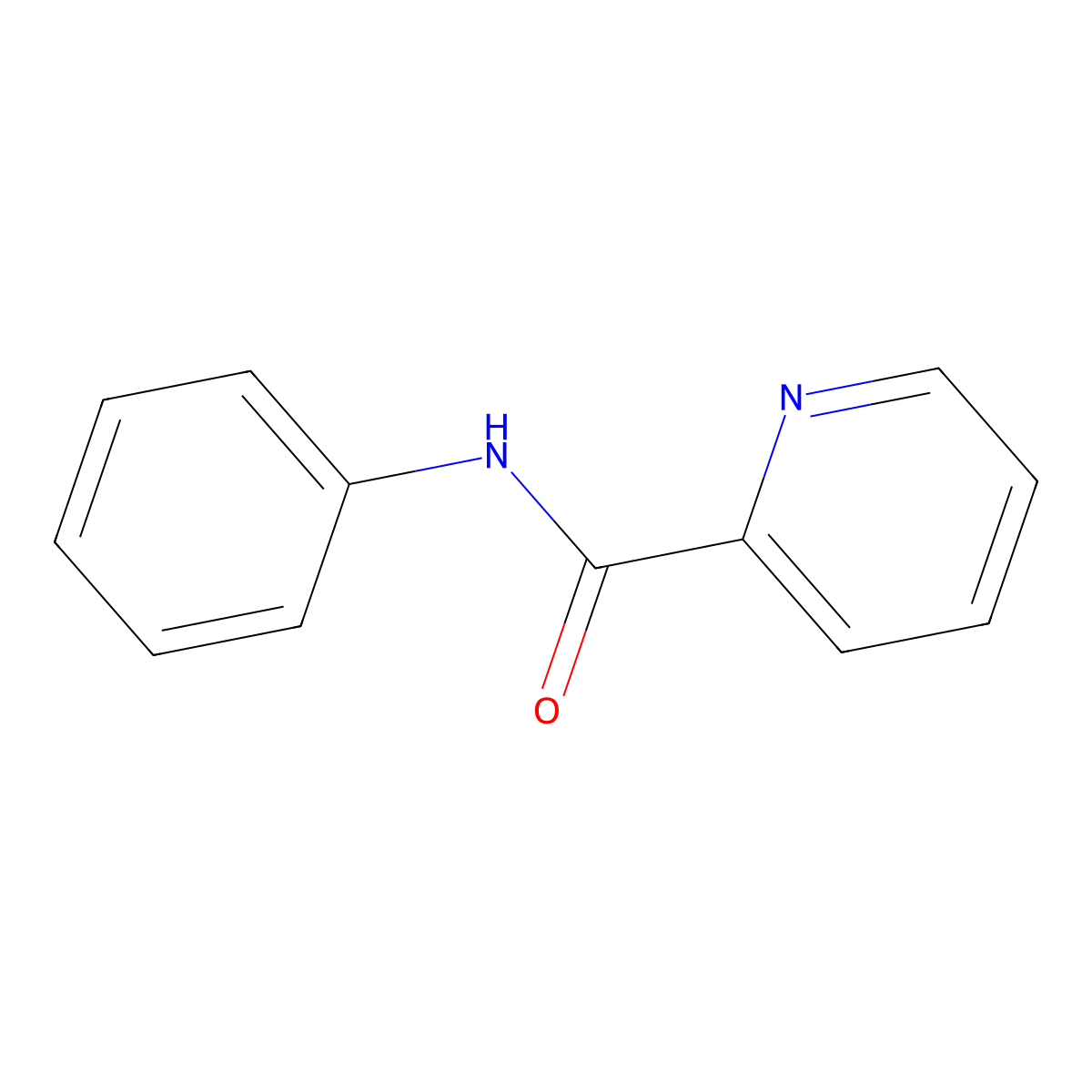 N-Phenylpicolinamide molecular structure, CAS 10354-53-7