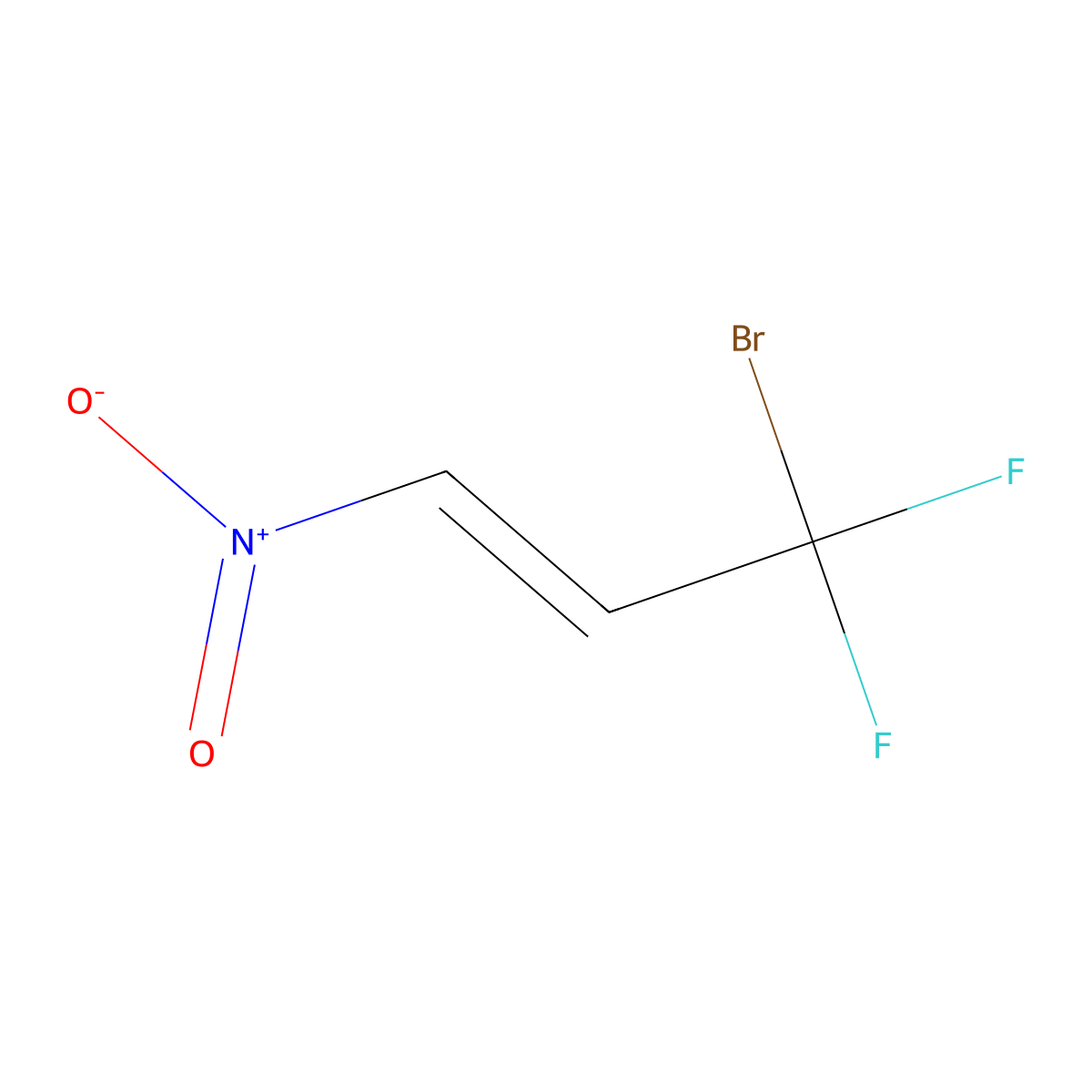 (1E)-3-bromo-3,3-difluoro-1-nitroprop-1-ene molecular structure, CAS 1035421-13-6