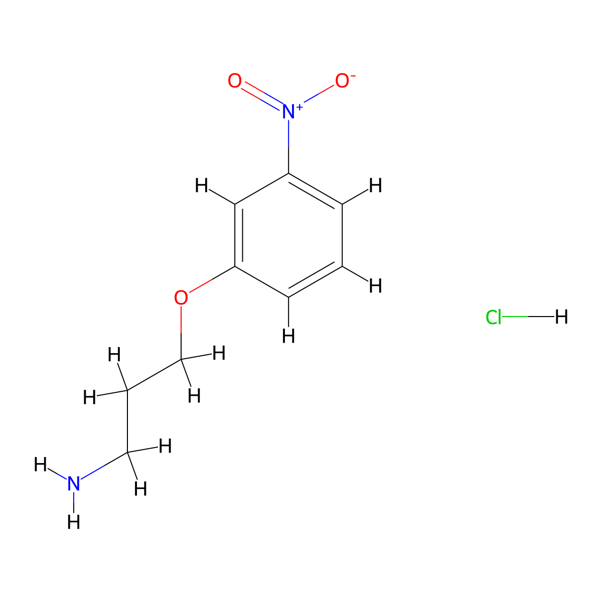 3-(3-Nitrophenoxy)propylamine HCl molecular structure, CAS 1035452-26-6