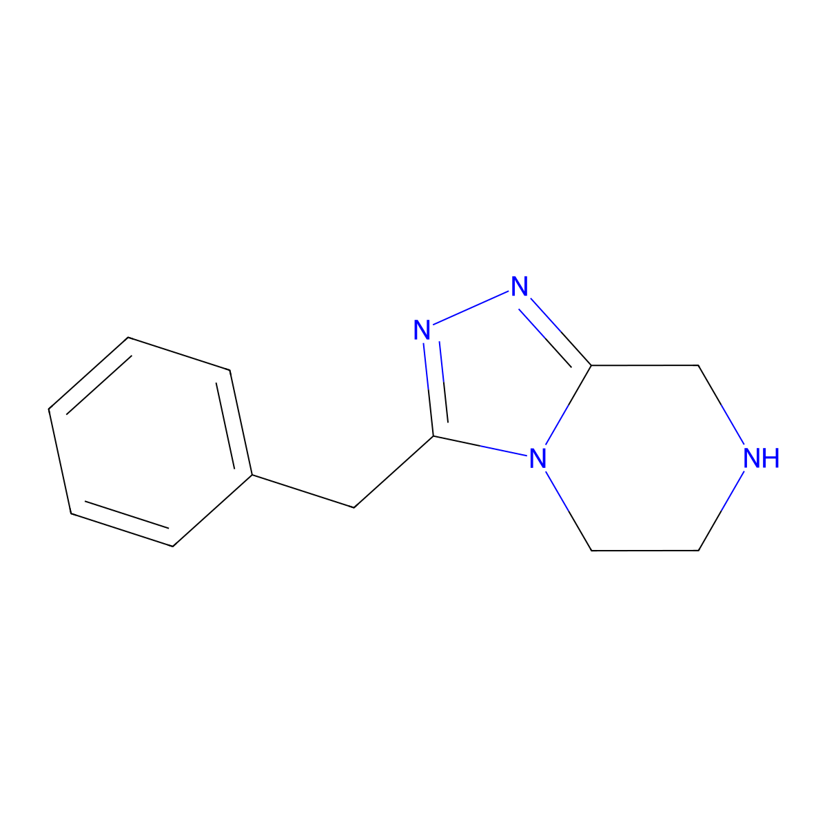 3-benzyl-5H,6H,7H,8H-[1,2,4]triazolo[4,3-a]pyrazine molecular structure, CAS 1035454-21-7
