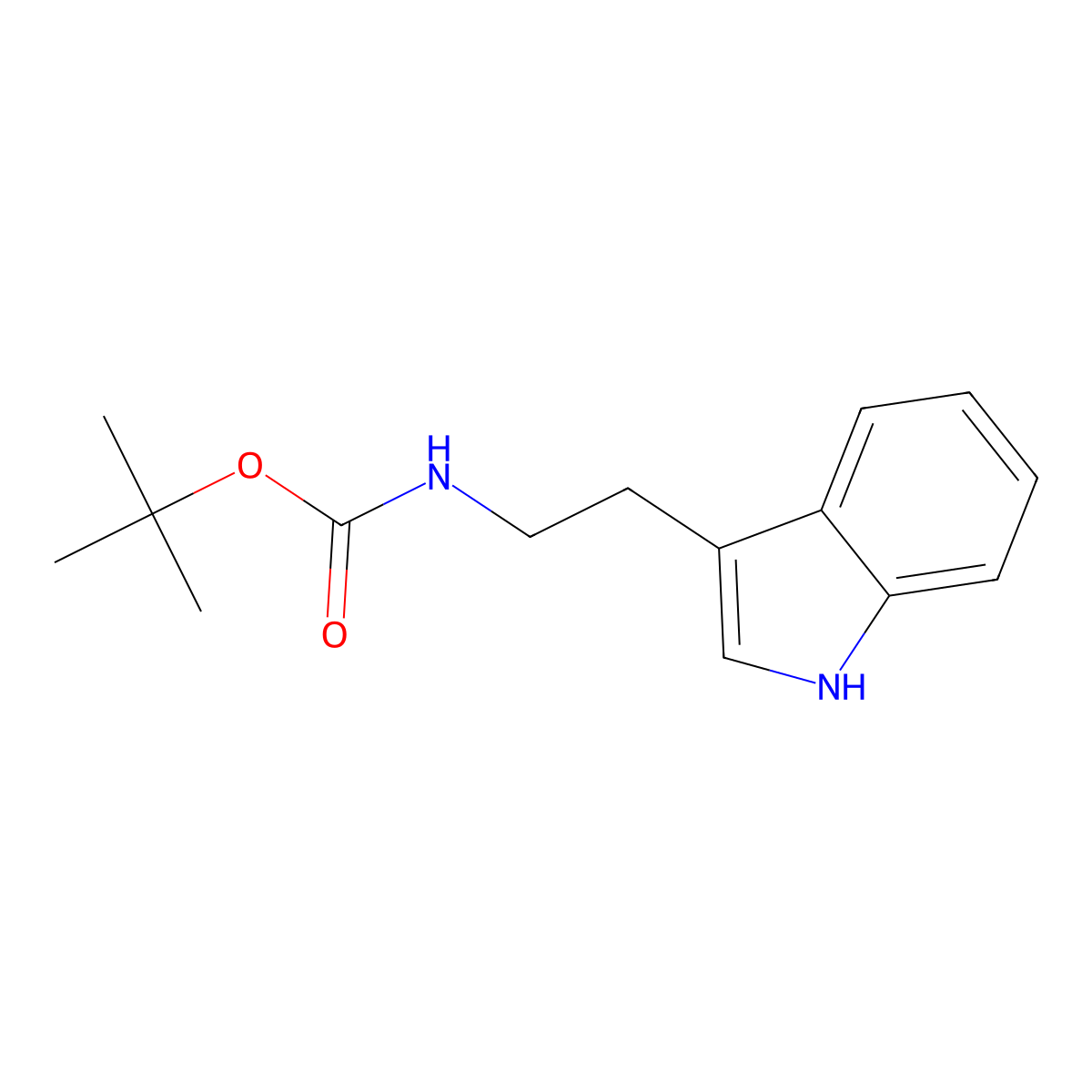 tert-Butyl (2-(1H-indol-3-yl)ethyl)carbamate molecular structure, CAS 103549-24-2