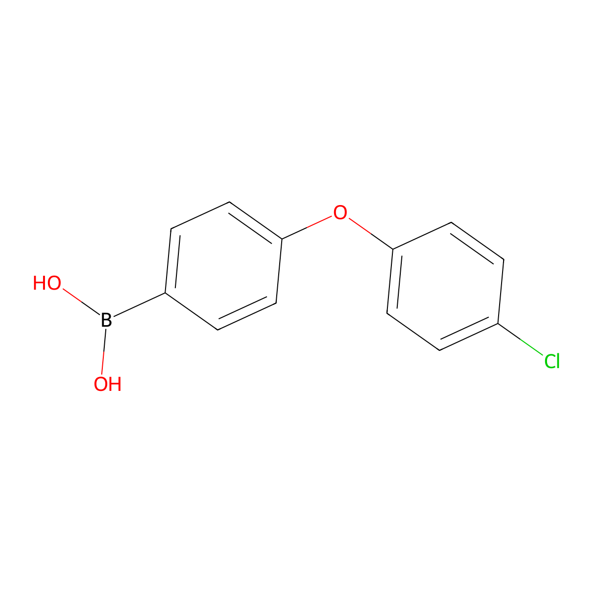 [4-(4-Chlorophenoxy)phenyl]boronic acid molecular structure, CAS 1035491-05-4