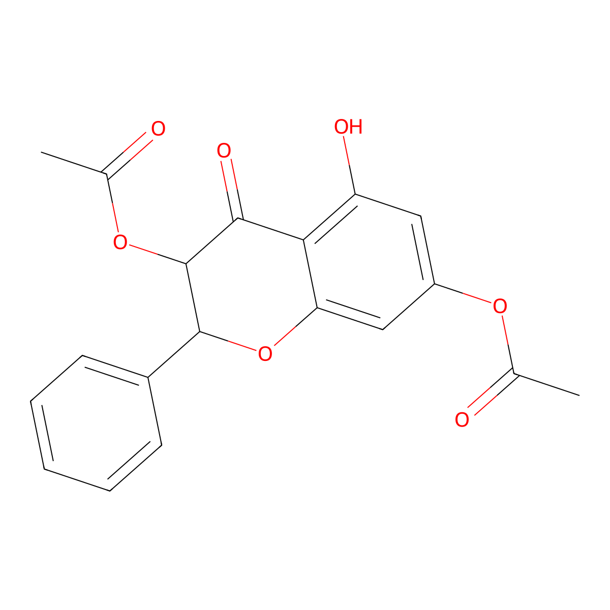 3,7-O-Diacetylpinobanksin molecular structure, CAS 103553-98-6