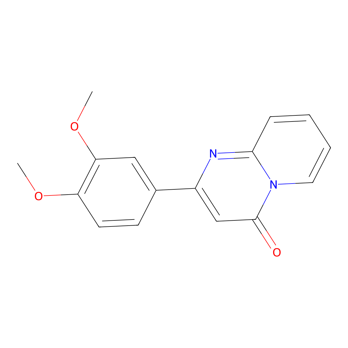 2-(3,4-dimethoxyphenyl)-4H-pyrido[1,2-a]pyrimidin-4-one molecular structure, CAS 103555-27-7