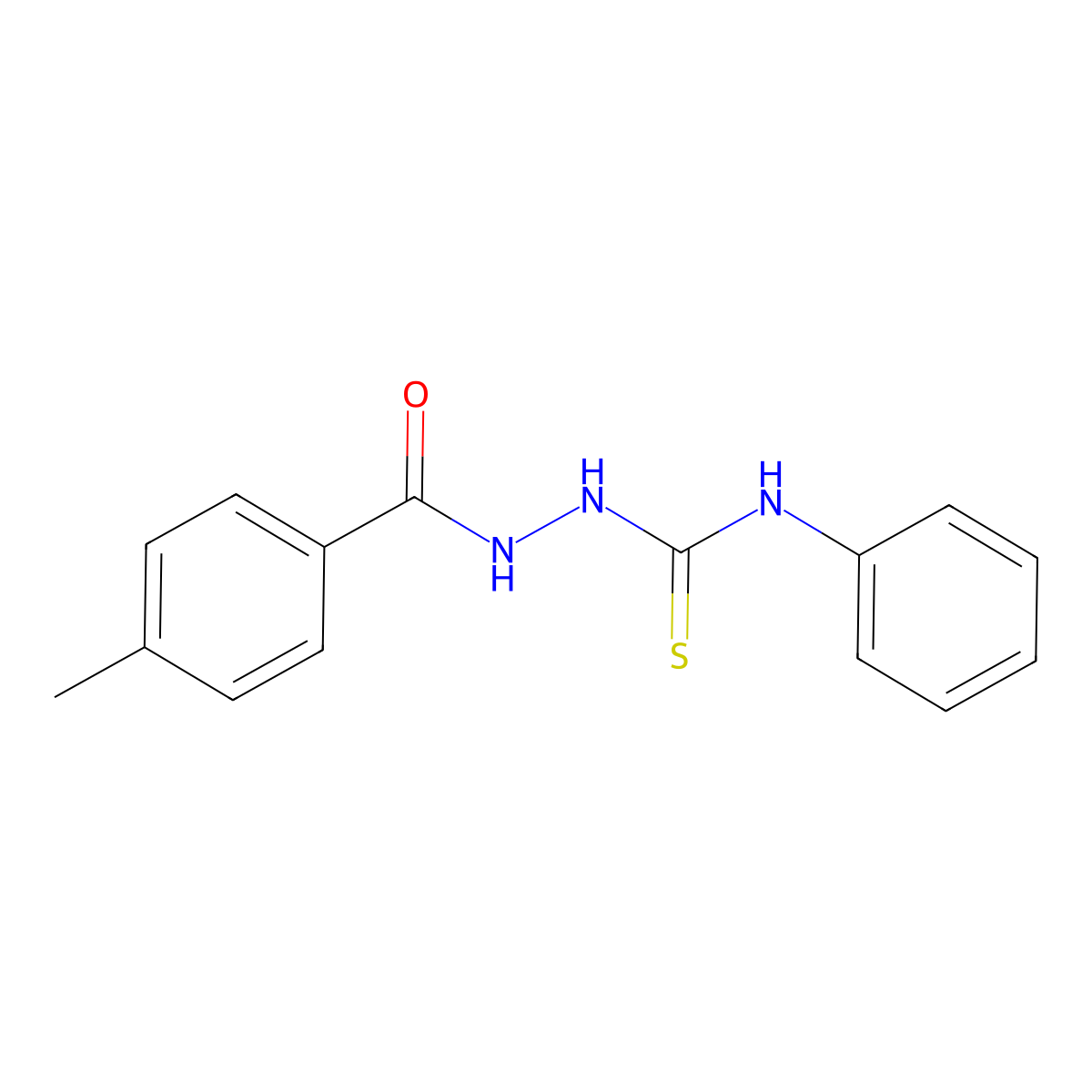 2-(4-methylbenzoyl)-N-phenylhydrazinecarbothioamide molecular structure, CAS 103556-07-6