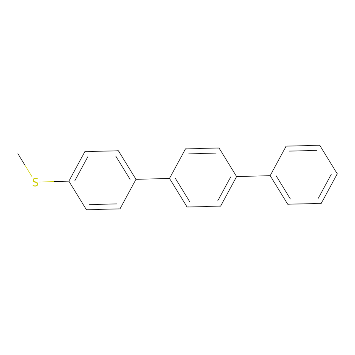 1,1':4',1''-Terphenyl, 4-(methylthio)- molecular structure, CAS 103561-47-3