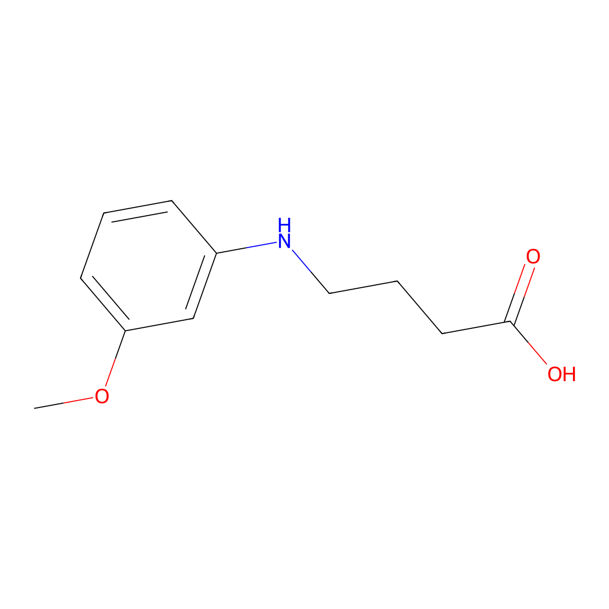 4-[(3-Methoxyphenyl)amino]butanoic acid molecular structure, CAS 103565-46-4