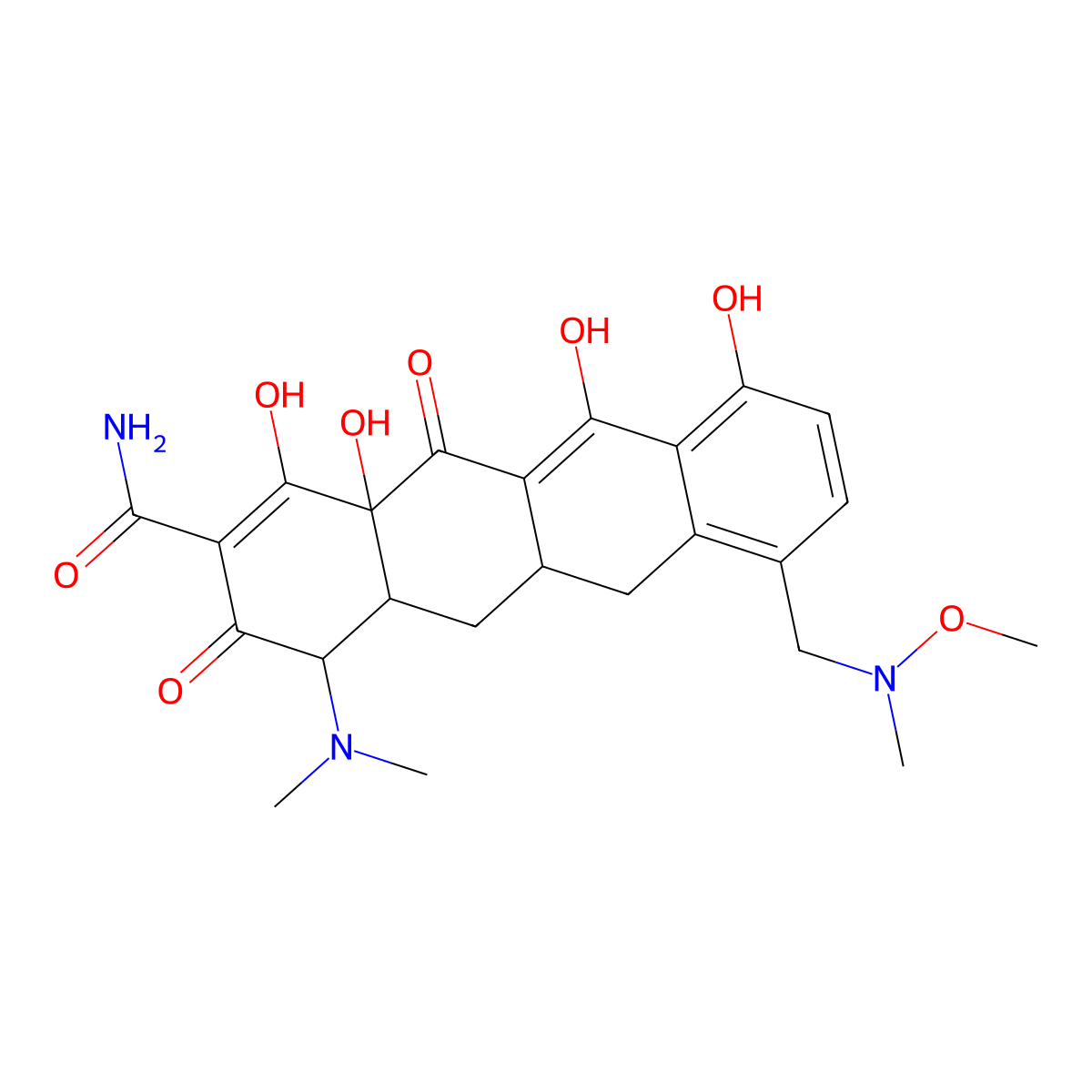 Sarecycline molecular structure, CAS 1035654-66-0