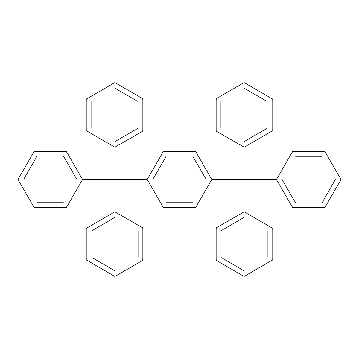 1,4-Ditritylbenzene molecular structure, CAS 103567-76-6