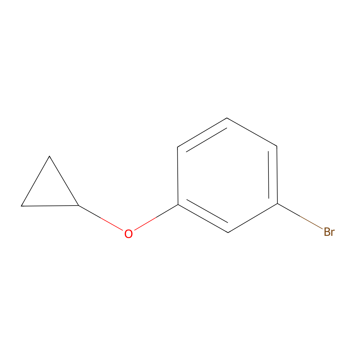 1-Bromo-3-cyclopropoxybenzene molecular structure, CAS 1035690-22-2