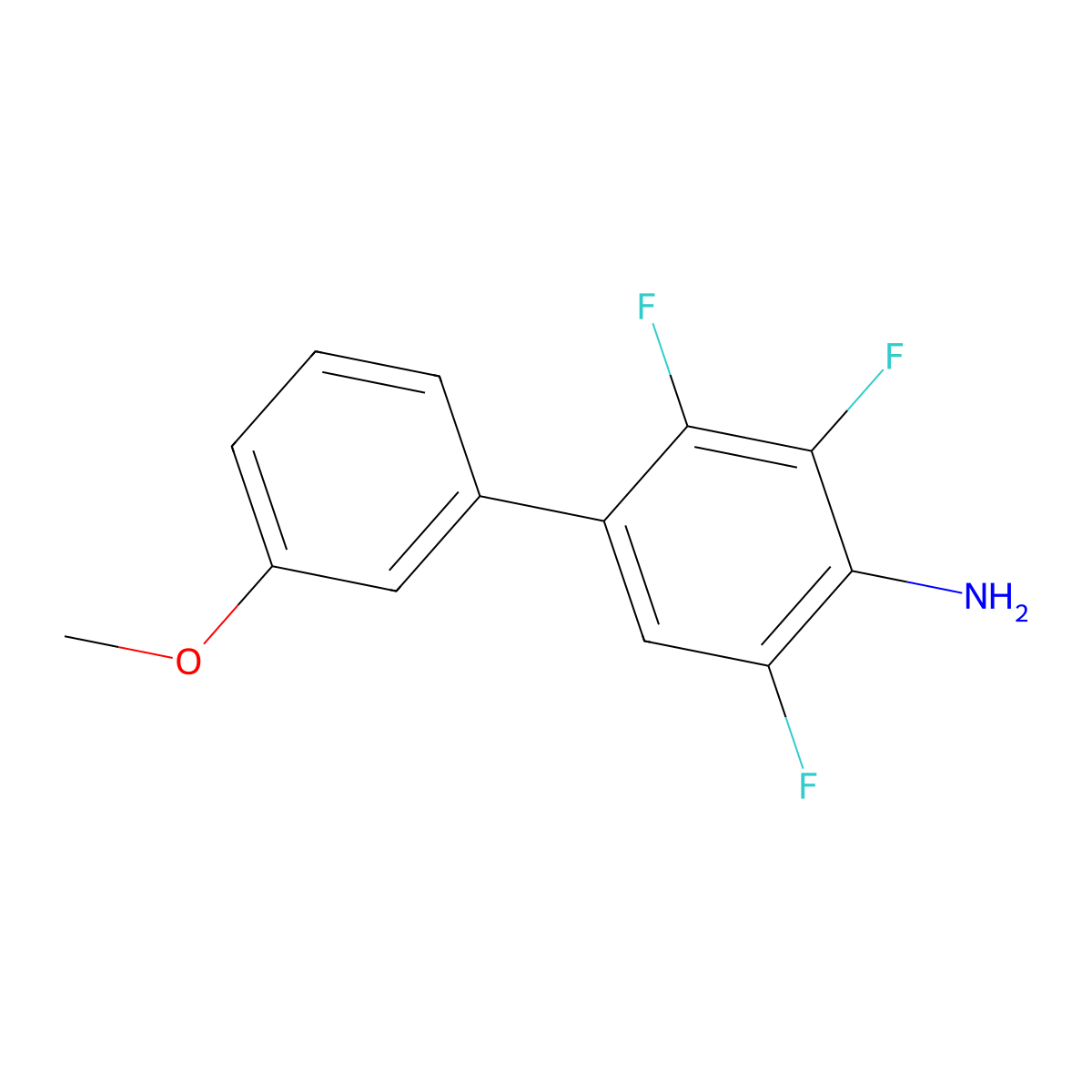 2,3,5-Trifluoro-3'-methoxy[1,1'-biphenyl]-4-amine molecular structure, CAS 1035690-36-8