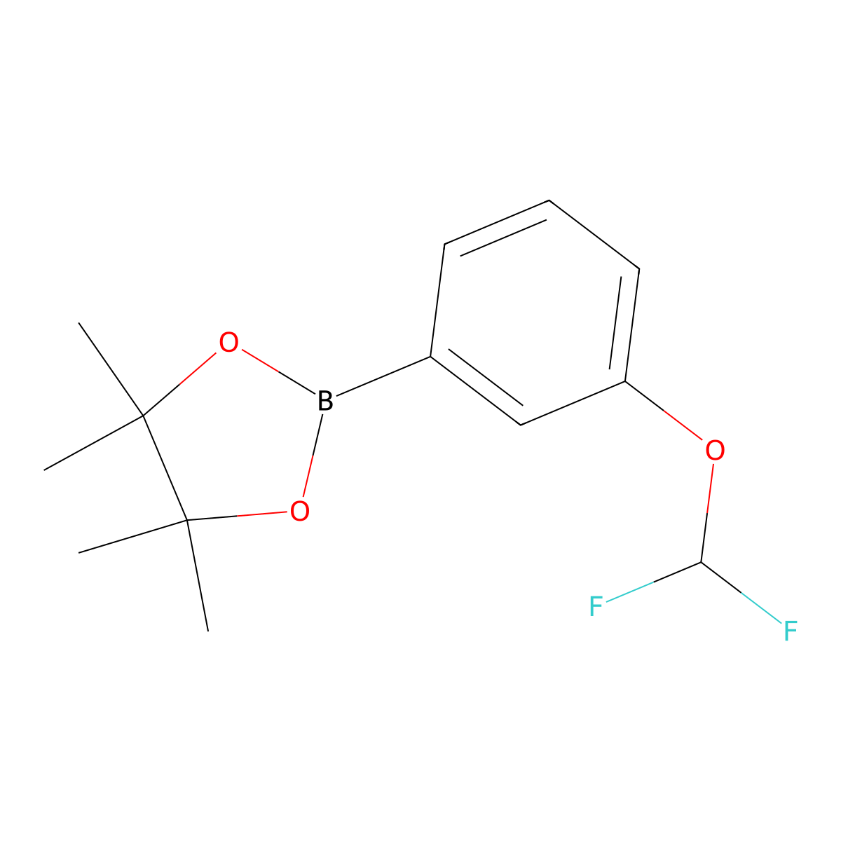 2-(3-(Difluoromethoxy)phenyl)-4,4,5,5-tetramethyl-1,3,2-dioxaborolane molecular structure, CAS 1035690-56-2