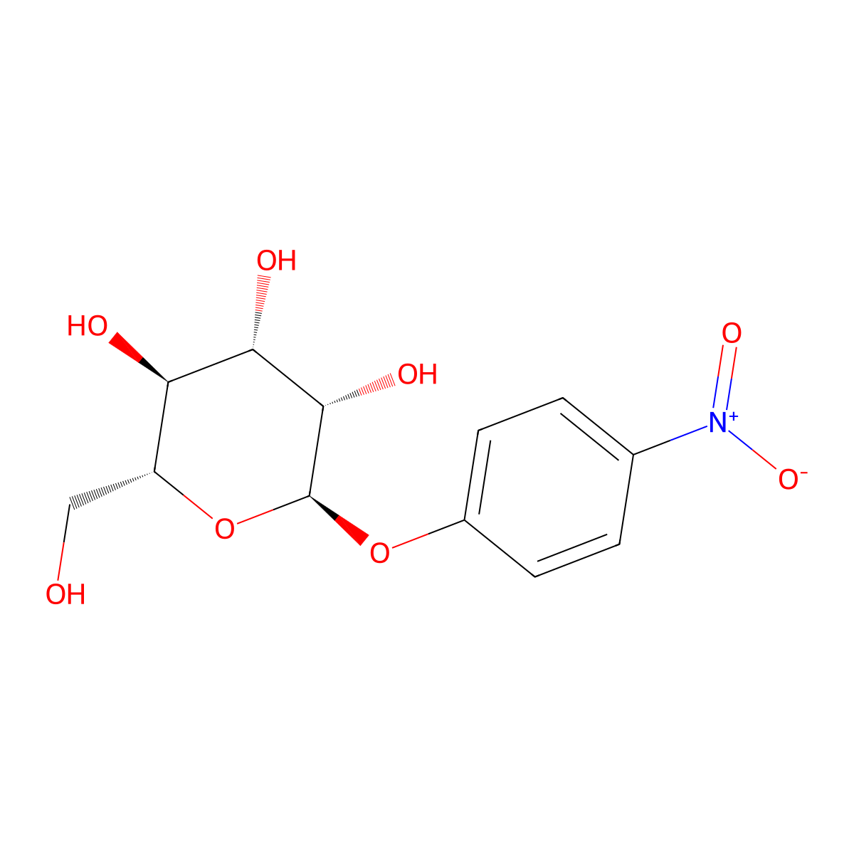 p-Nitrophenyl alpha-D-mannopyranoside molecular structure, CAS 10357-27-4