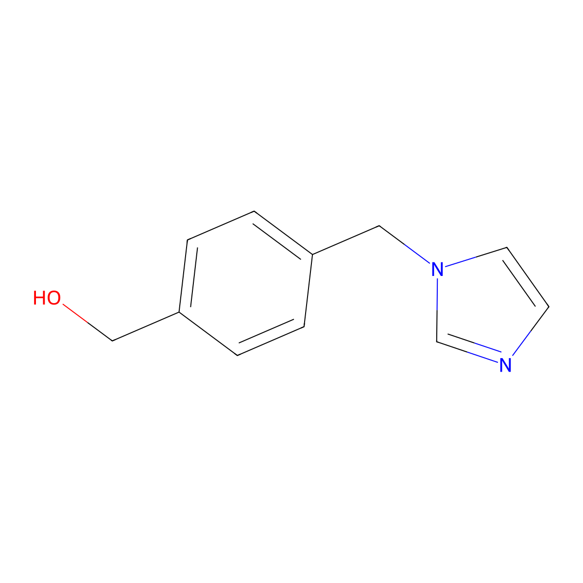 {4-[(1H-Imidazol-1-yl)methyl]phenyl}methanol molecular structure, CAS 103573-92-8
