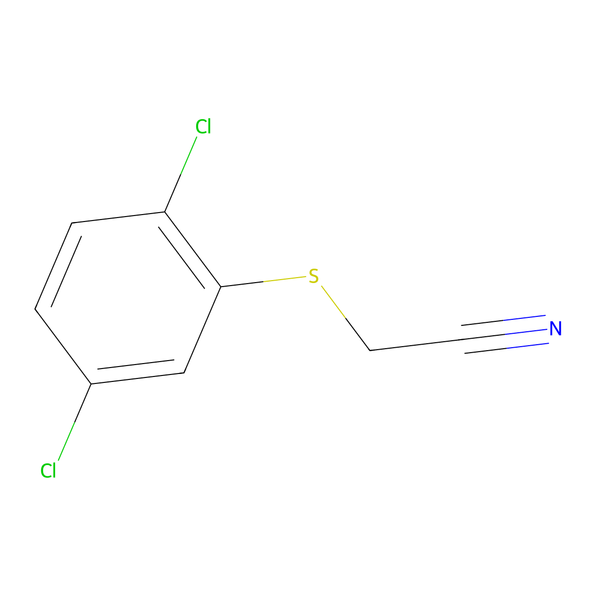 2-[(2,5-Dichlorophenyl)sulfanyl]acetonitrile molecular structure, CAS 103574-72-7