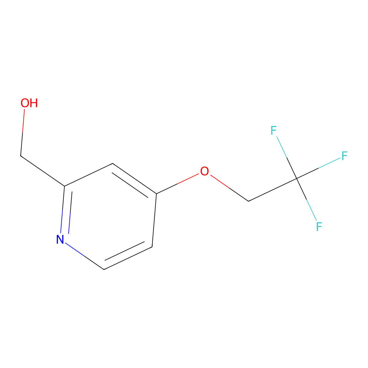 (4-(2,2,2-Trifluoroethoxy)pyridin-2-yl)methanol molecular structure, CAS 103577-65-7