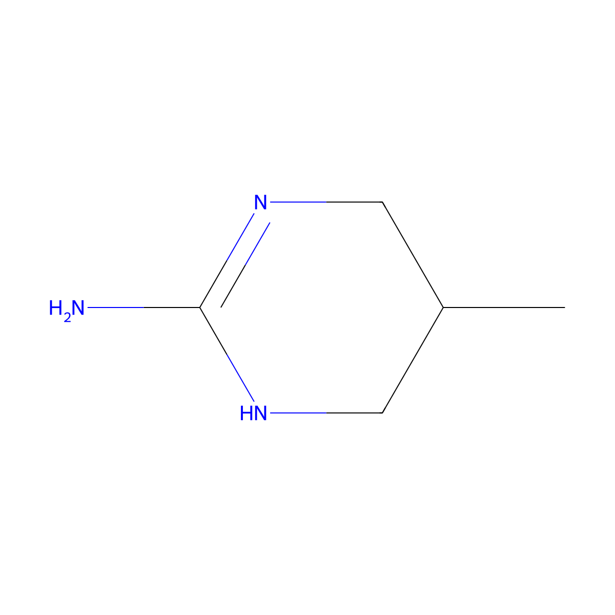5-Methyl-1,4,5,6-tetrahydropyrimidin-2-amine molecular structure, CAS 1035798-16-3