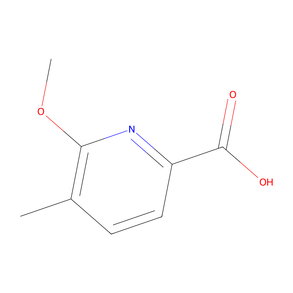 6-Methoxy-5-methylpicolinic acid molecular structure, CAS 1035801-90-1