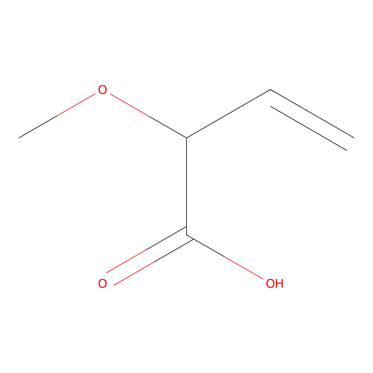 2-Methoxybut-3-enoic acid molecular structure, CAS 1035816-01-3