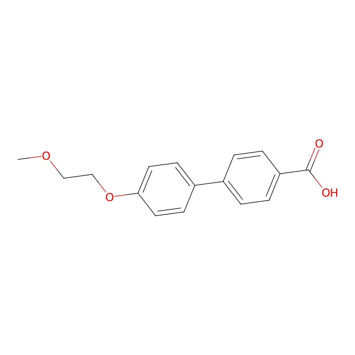 4'-(2-Methoxyethoxy)[1,1'-biphenyl]-4-carboxylic acid molecular structure, CAS 1035818-72-4