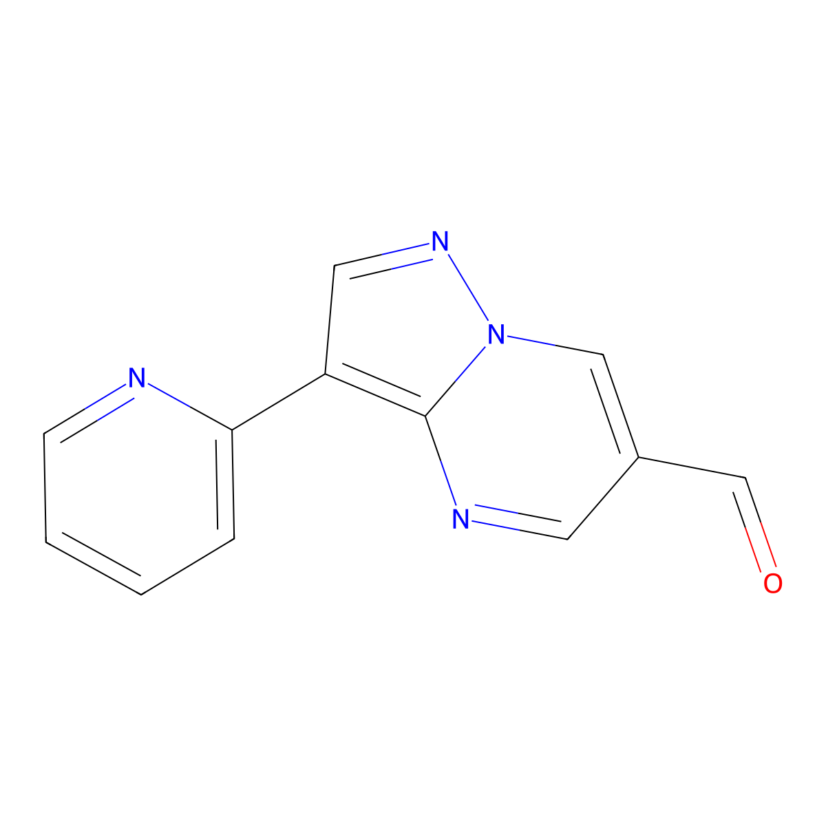 3-(Pyridin-2-yl)pyrazolo[1,5-a]pyrimidine-6-carbaldehyde molecular structure, CAS 1035818-92-8