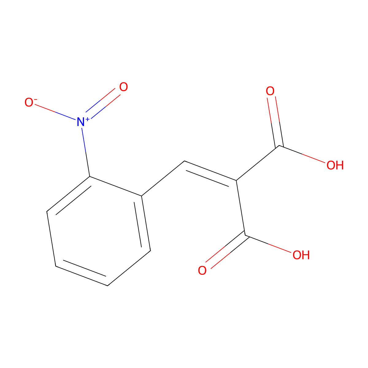 2-(2-Nitrobenzylidene)Malonic Acid molecular structure, CAS 103582-31-6