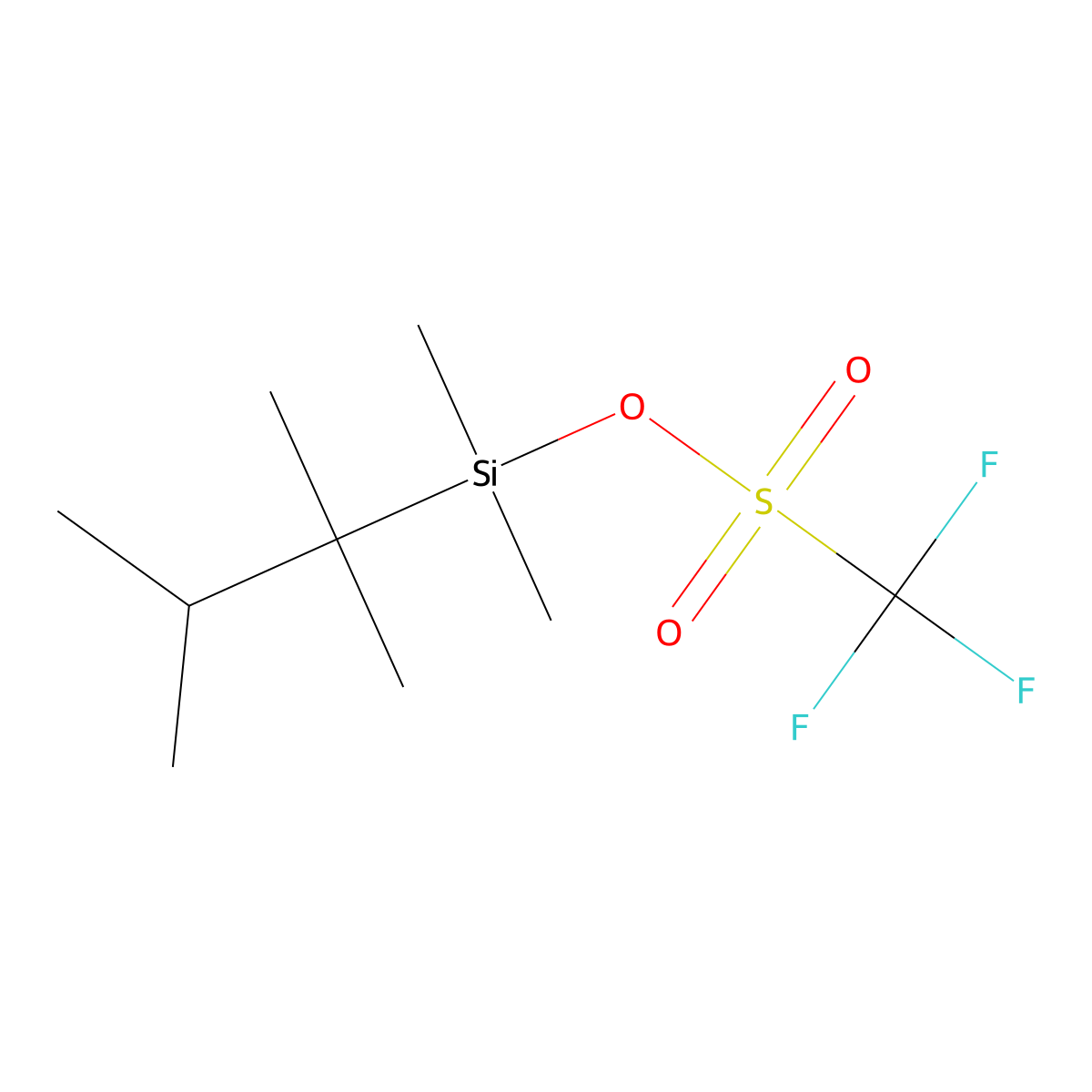 (2,3-Dimethylbutan-2-yl)dimethylsilyl trifluoromethanesulfonate molecular structure, CAS 103588-79-0