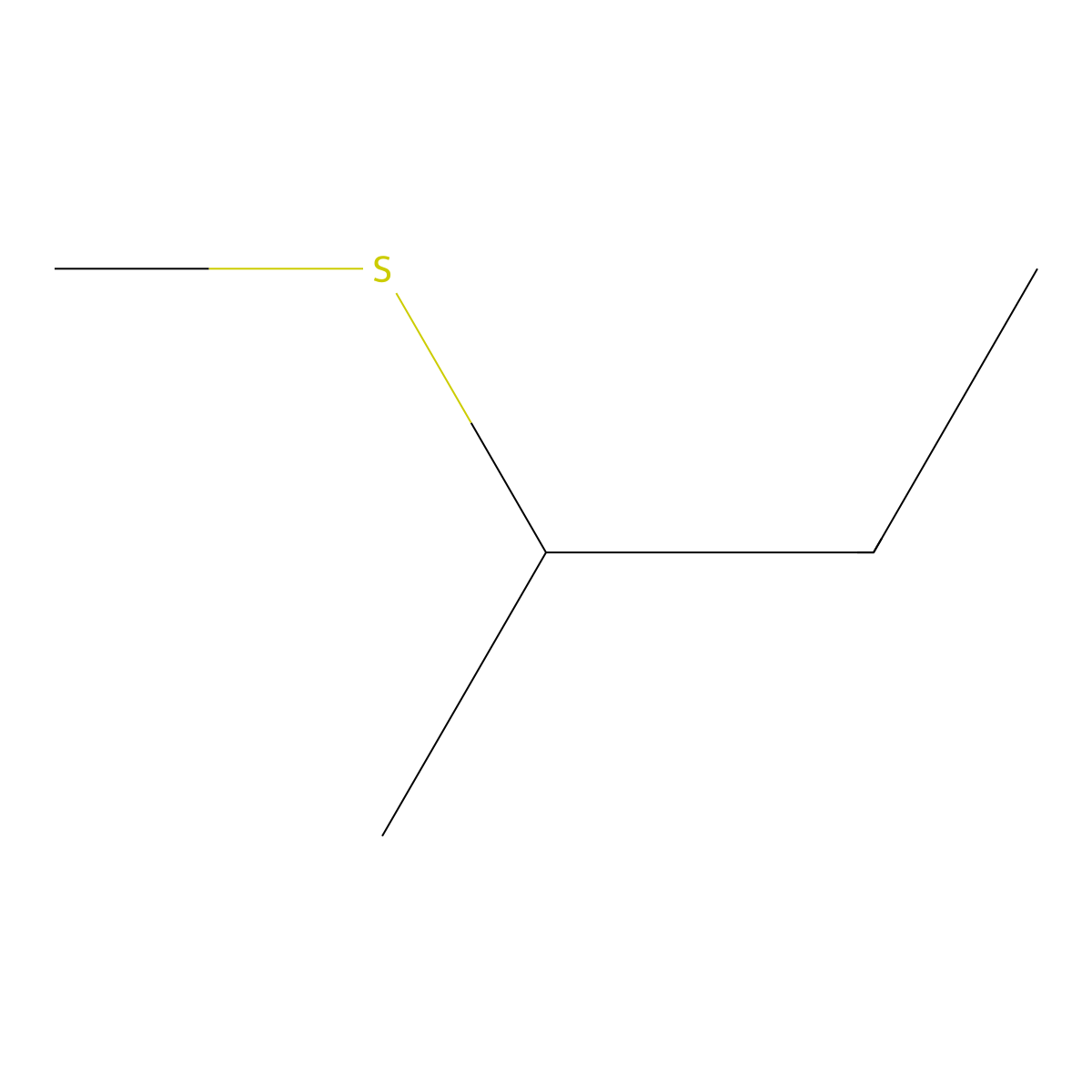 2-(Methylthio)butane molecular structure, CAS 10359-64-5
