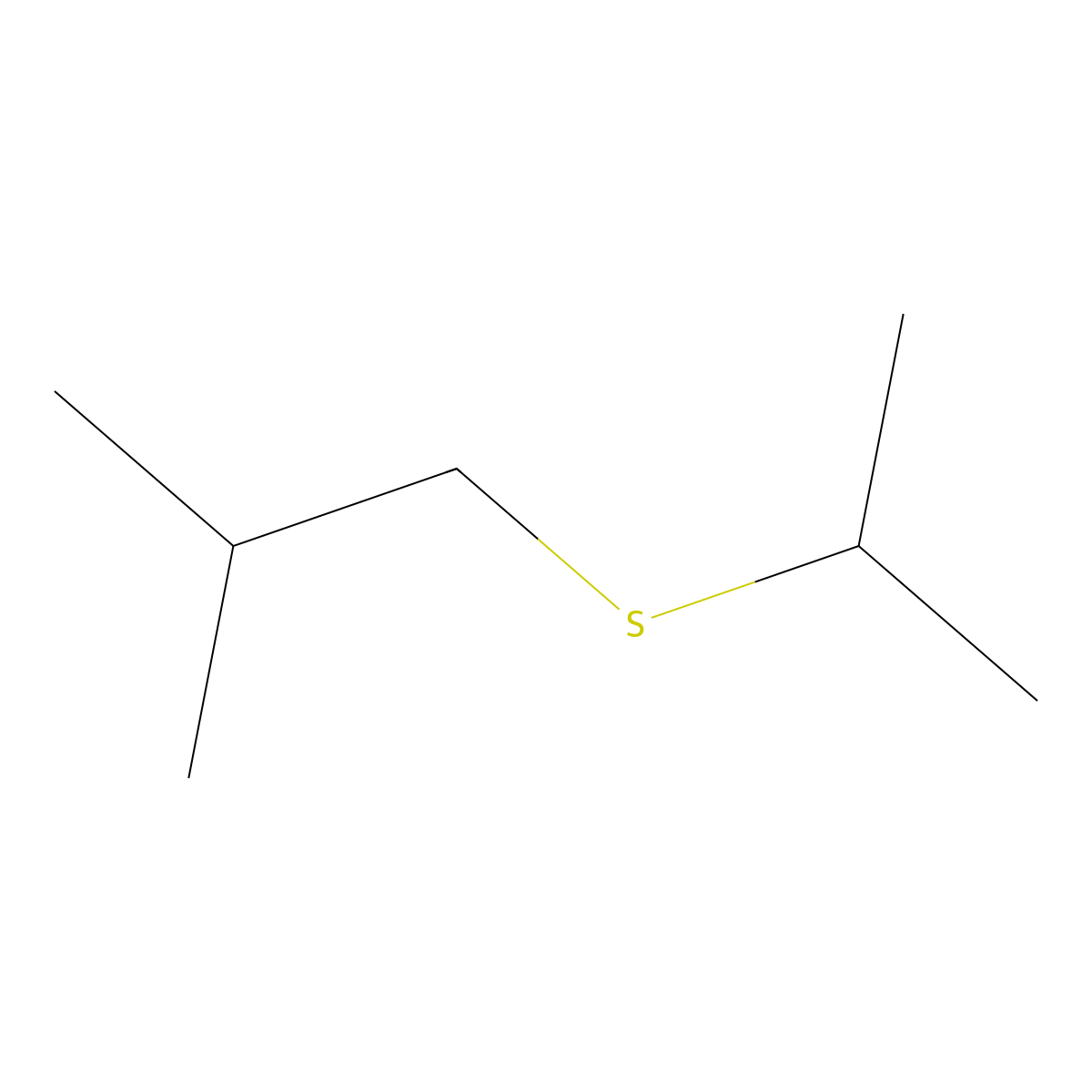 Sulfide, isobutyl isopropyl molecular structure, CAS 10359-65-6