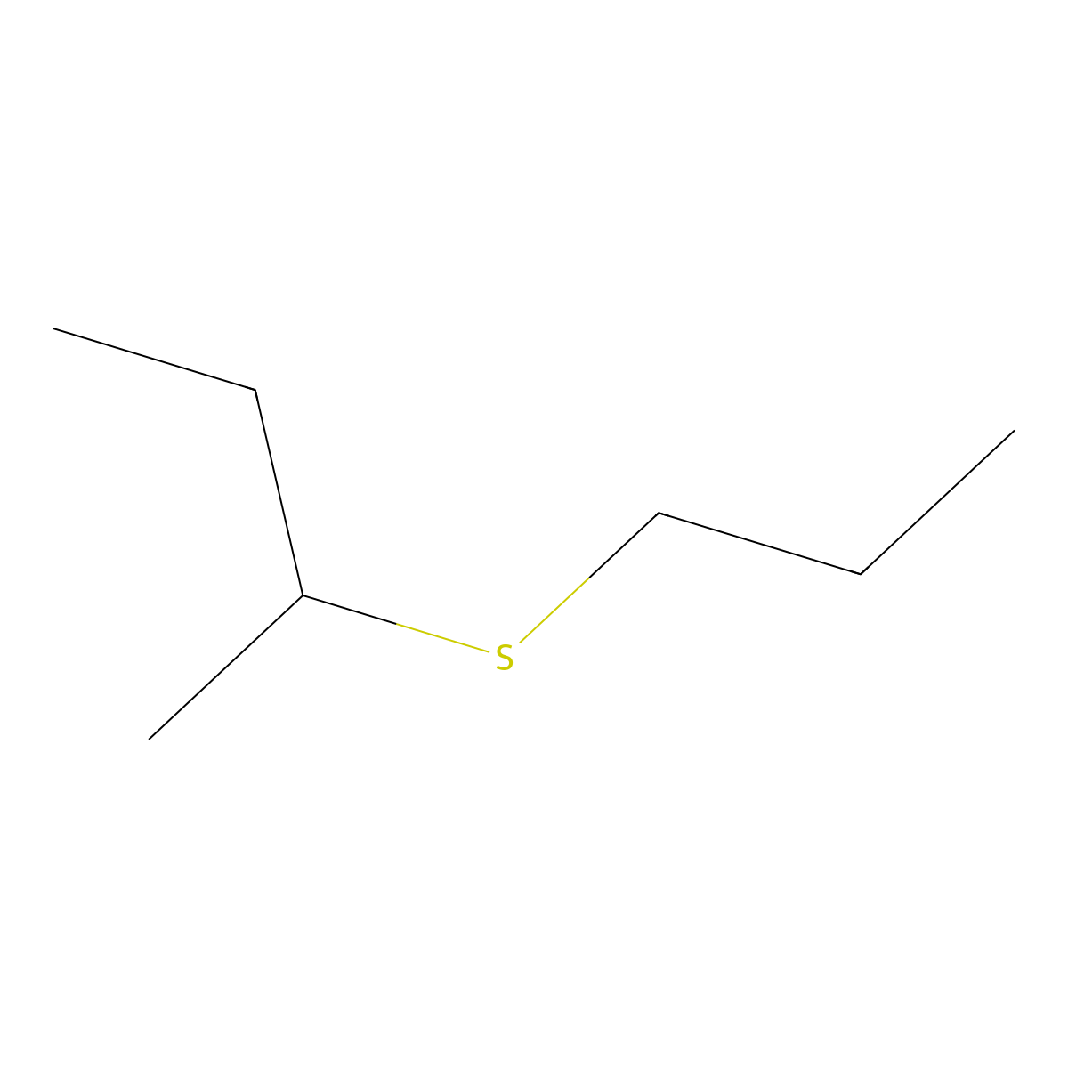 sec-Butyl propyl sulfide molecular structure, CAS 10359-66-7