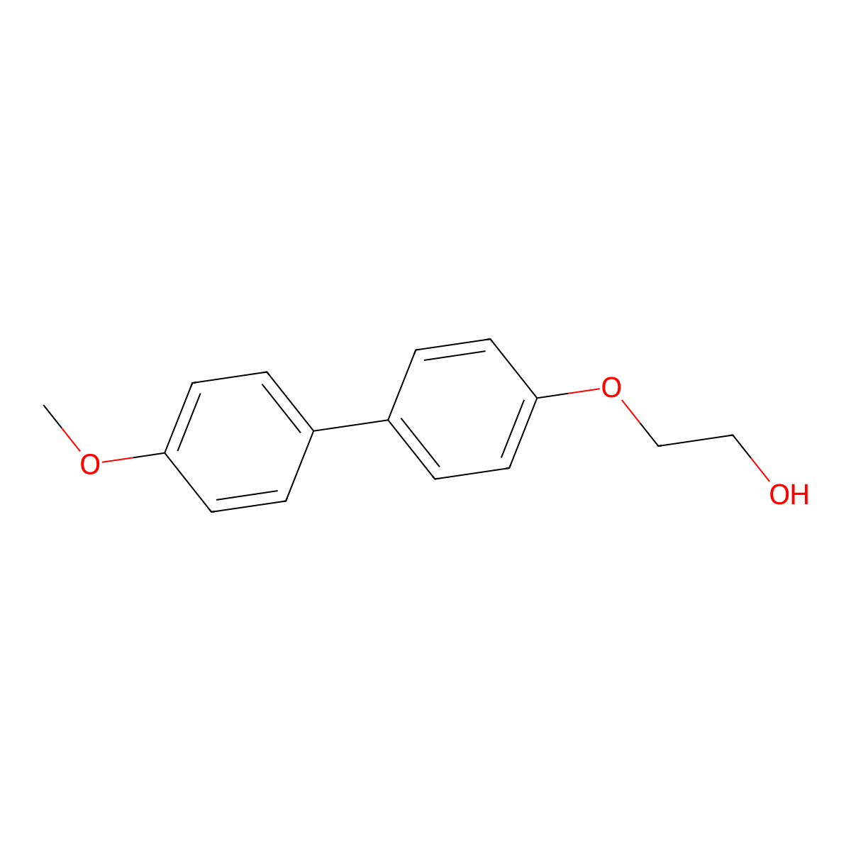 4-Methoxy-4'-(2-hydroxyethoxy)-biphenyl molecular structure, CAS 103594-19-0
